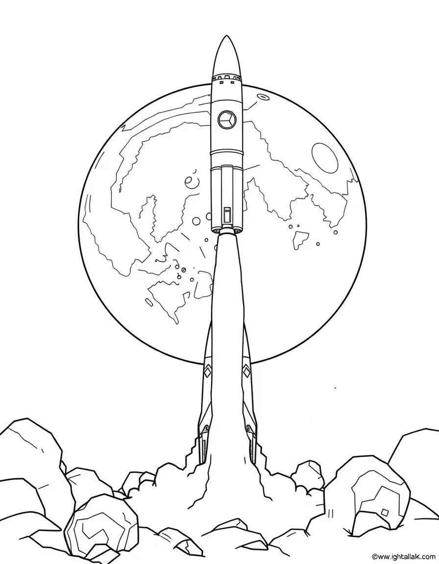 A lunar mass driver launching payloads to Earth