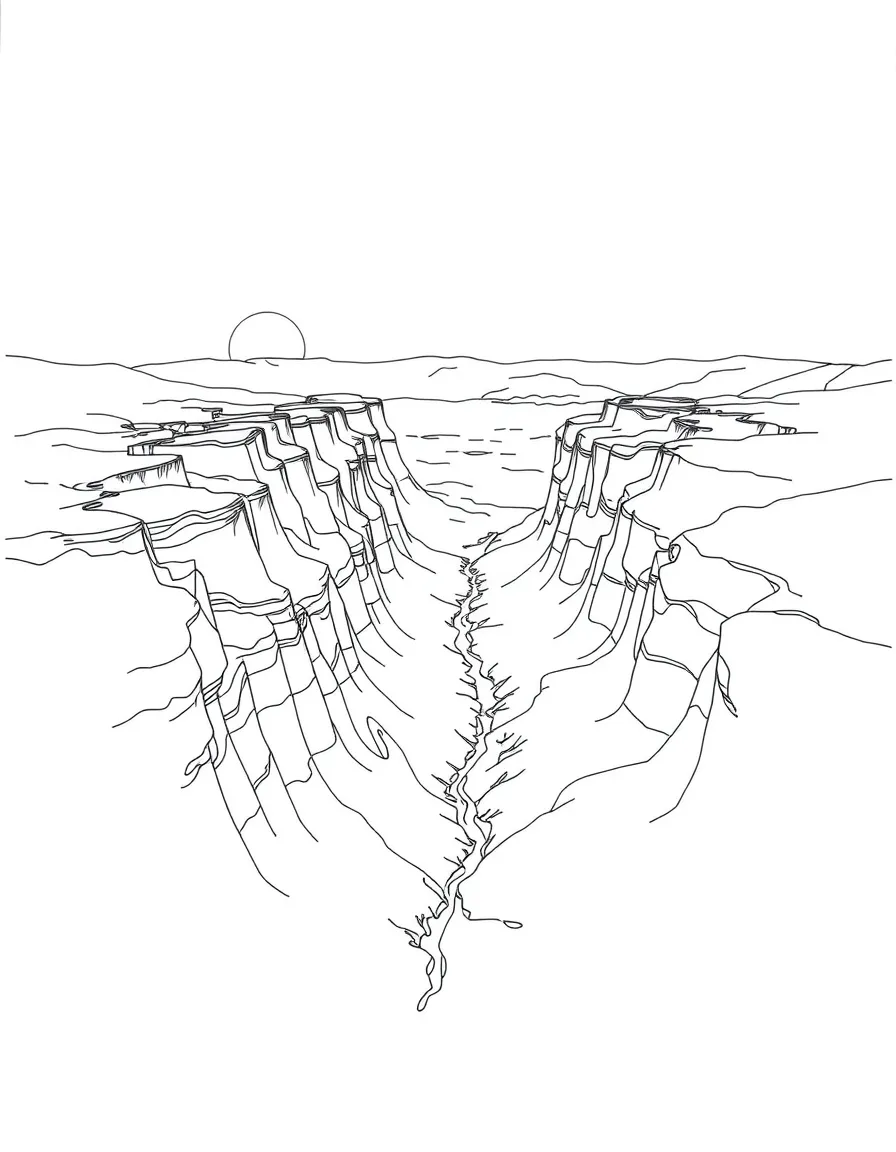 The Valles Marineris canyon system on Mars