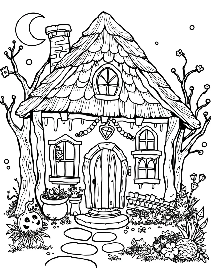 A witch's cottage that's bigger on the inside than the outside