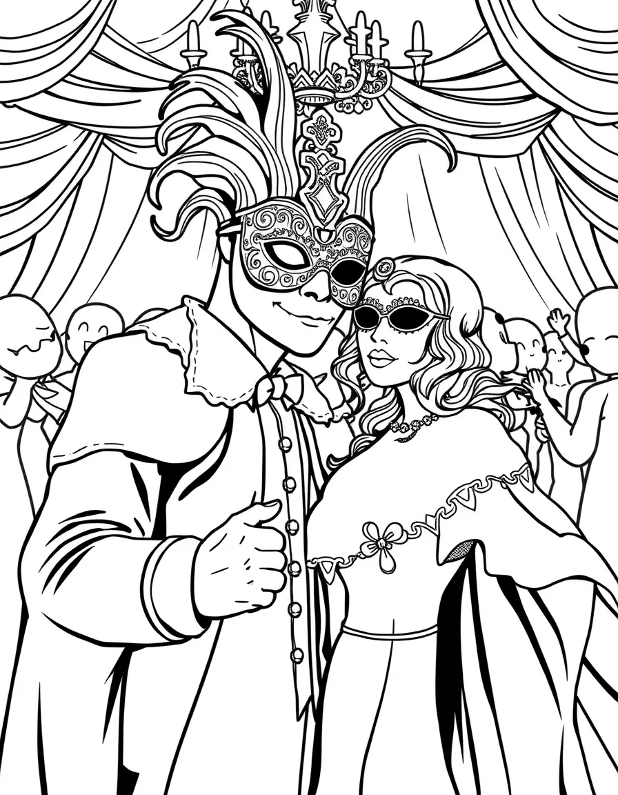 A transformation masquerade ball where costumes become real temporarily