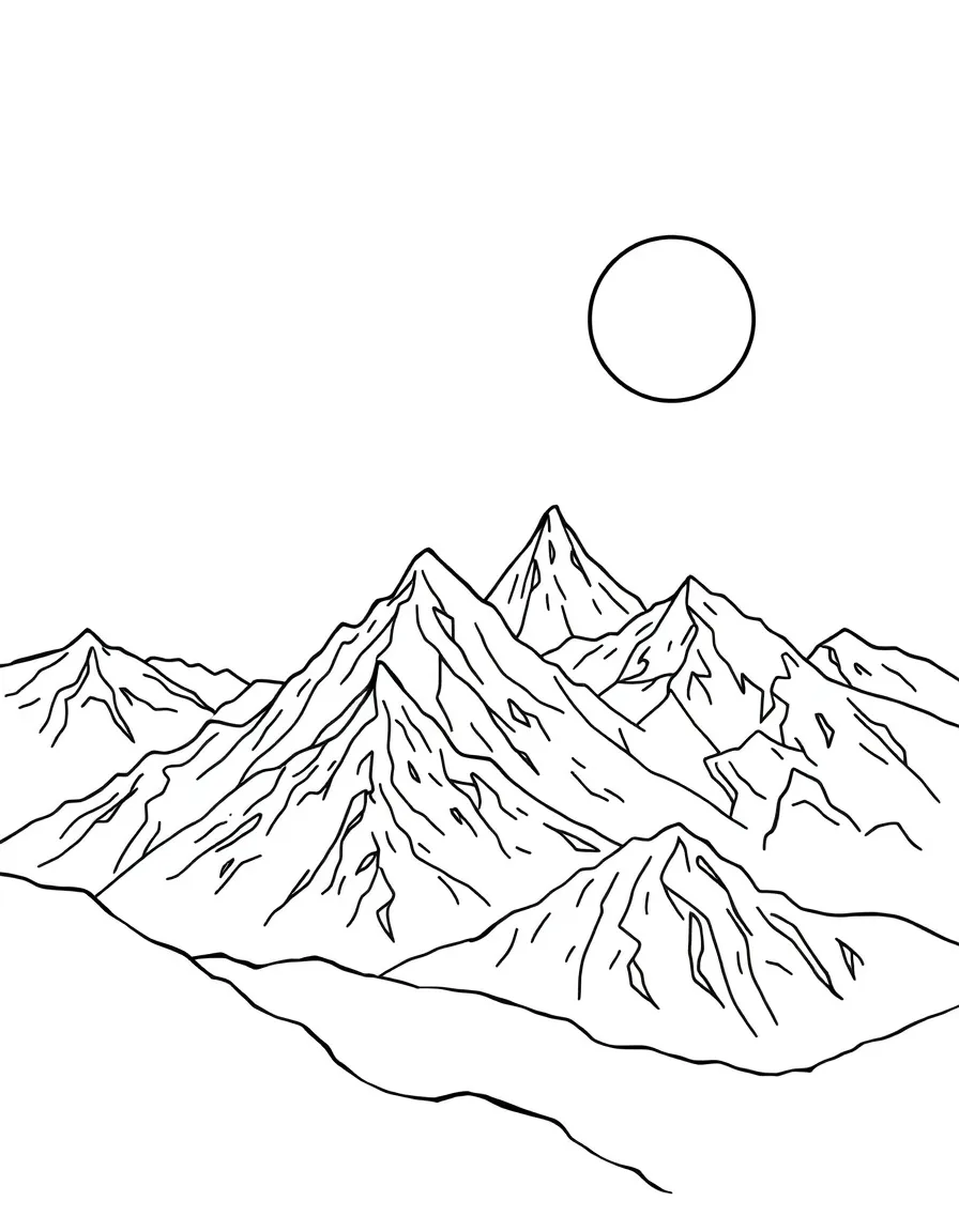 Mountains that float and drift slowly across the sky