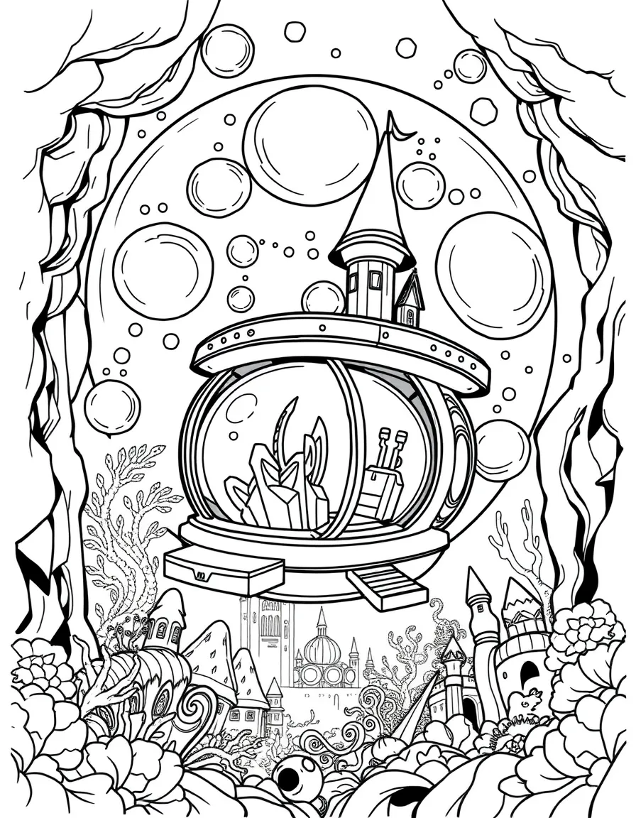 A magical bubble transport system for underwater wizard cities
