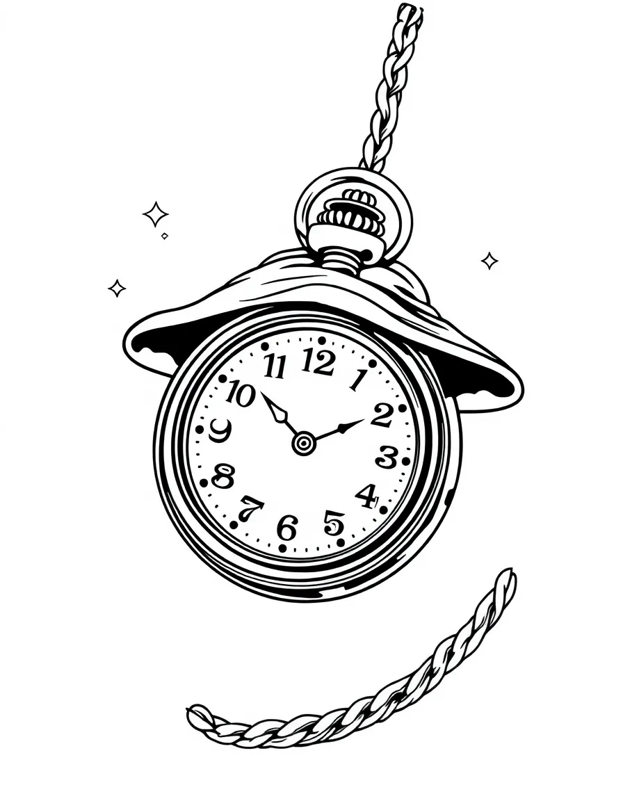 A wizard's pocket watch that stops time for everyone but the holder