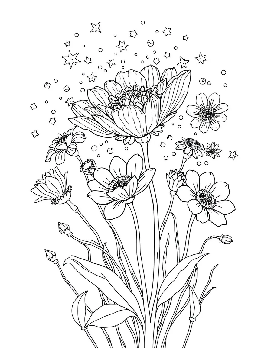 A spontaneous bloom of magical flowers that grant visions to those nearby