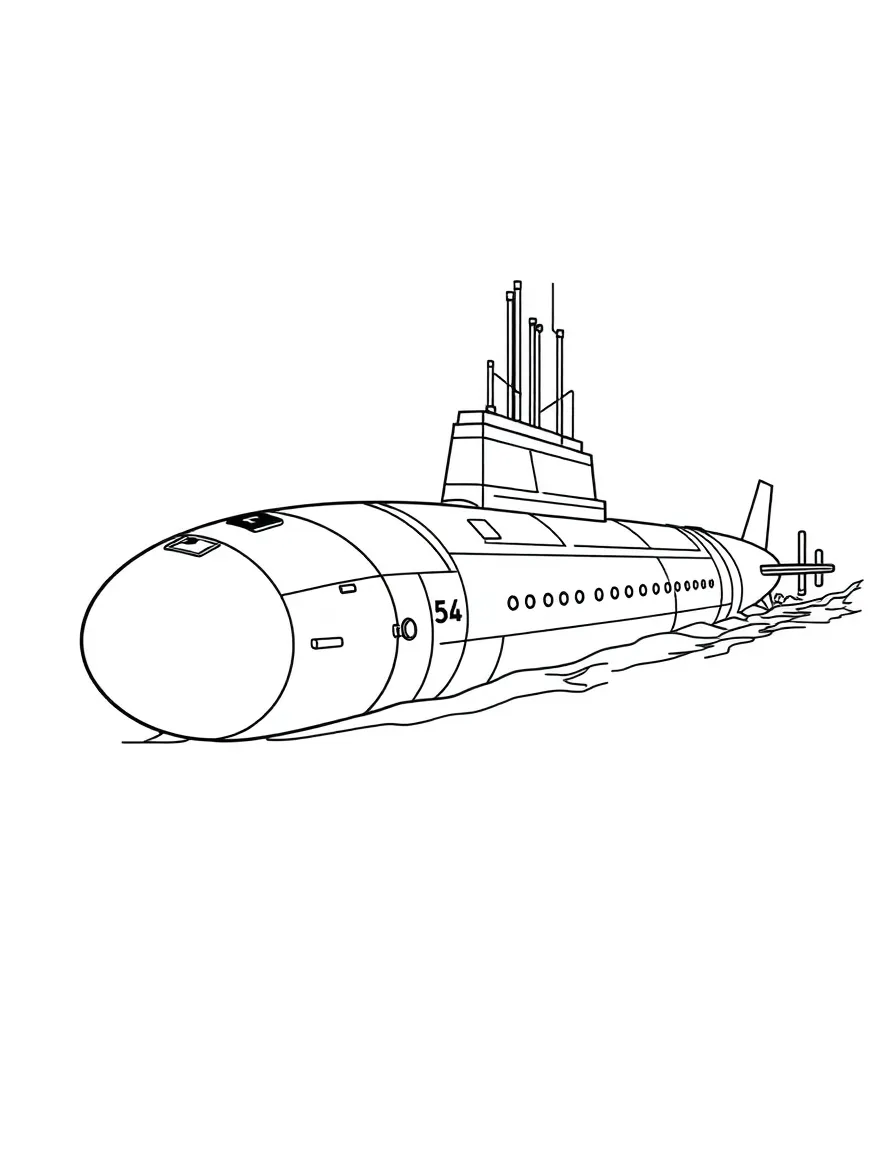 A ballistic missile submarine on silent patrol