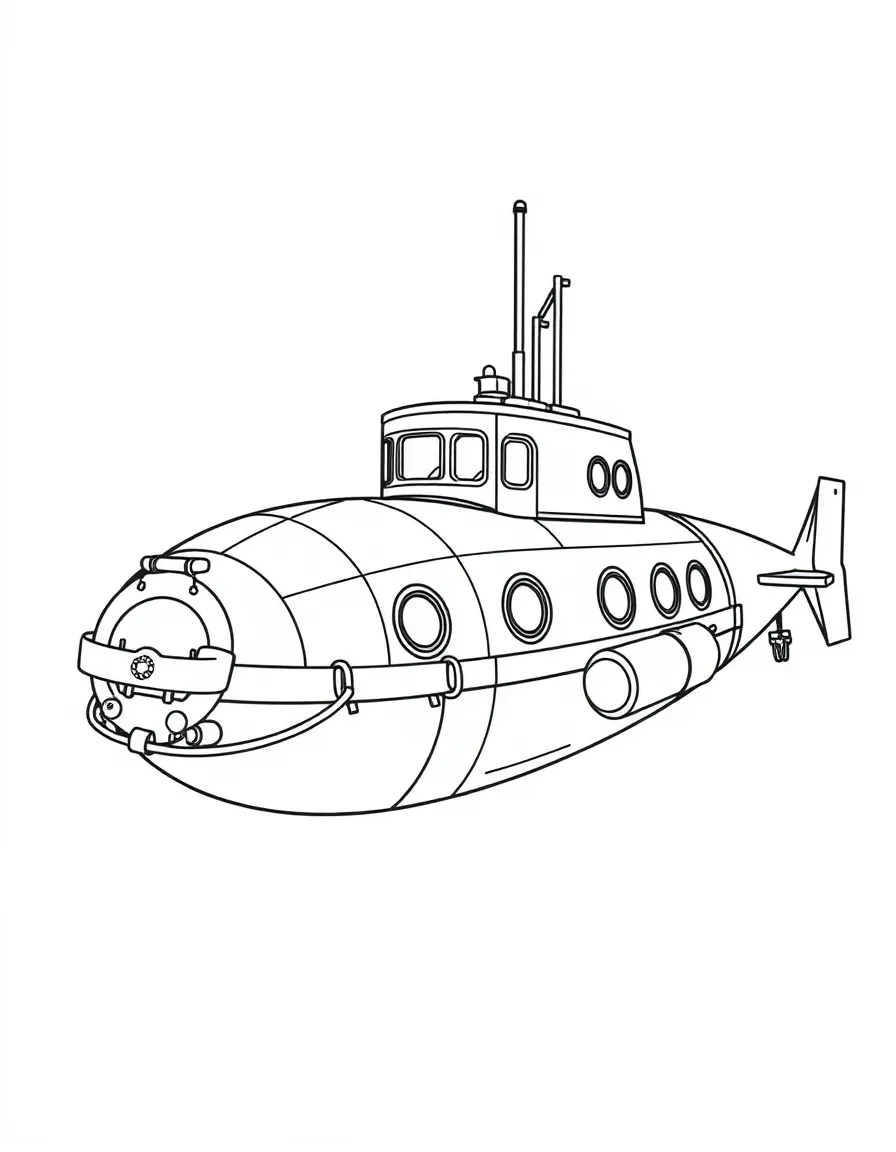 A submarine rescue vessel with special docking collar