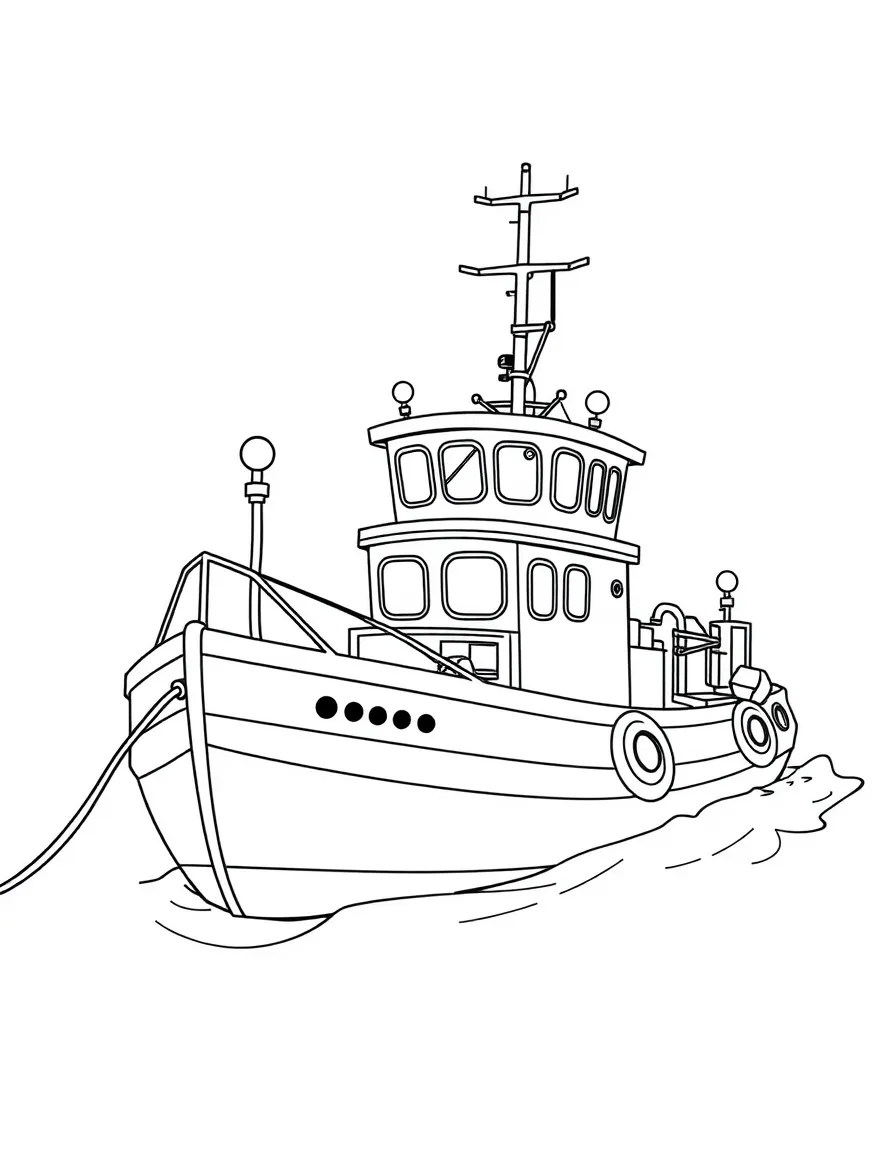 A buoy tender maintaining navigation markers