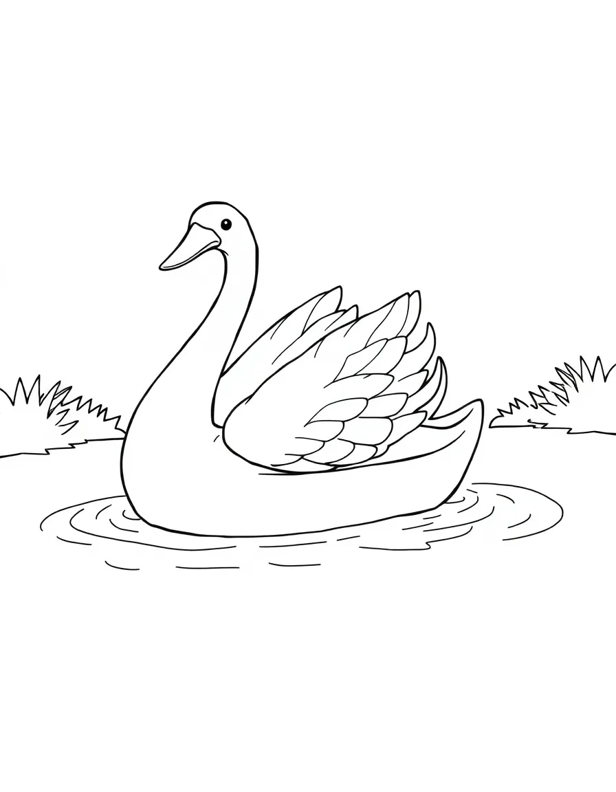 A pedal-powered paddle boat shaped like a giant swan