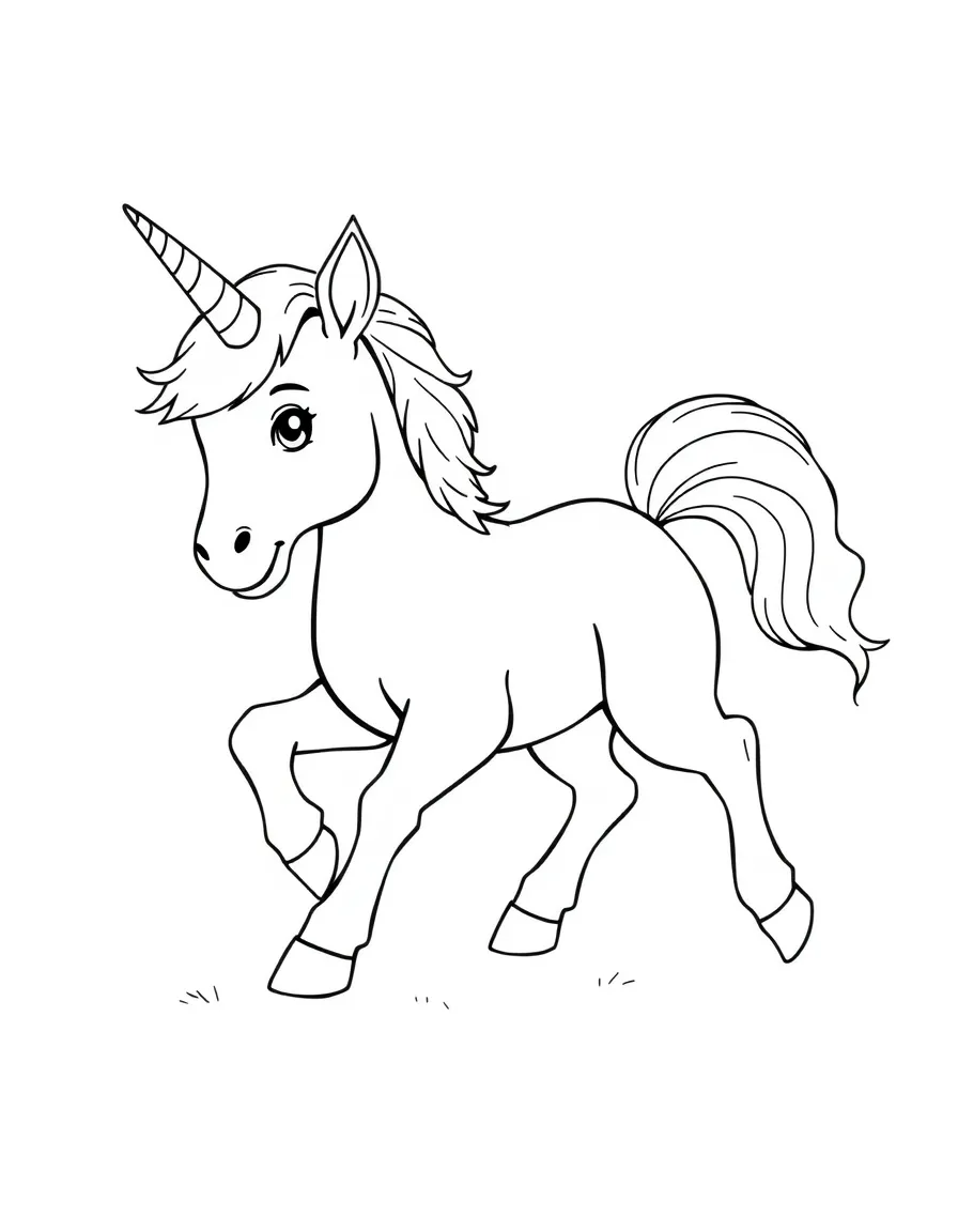 Baby centaur learning to walk on wobbly legs