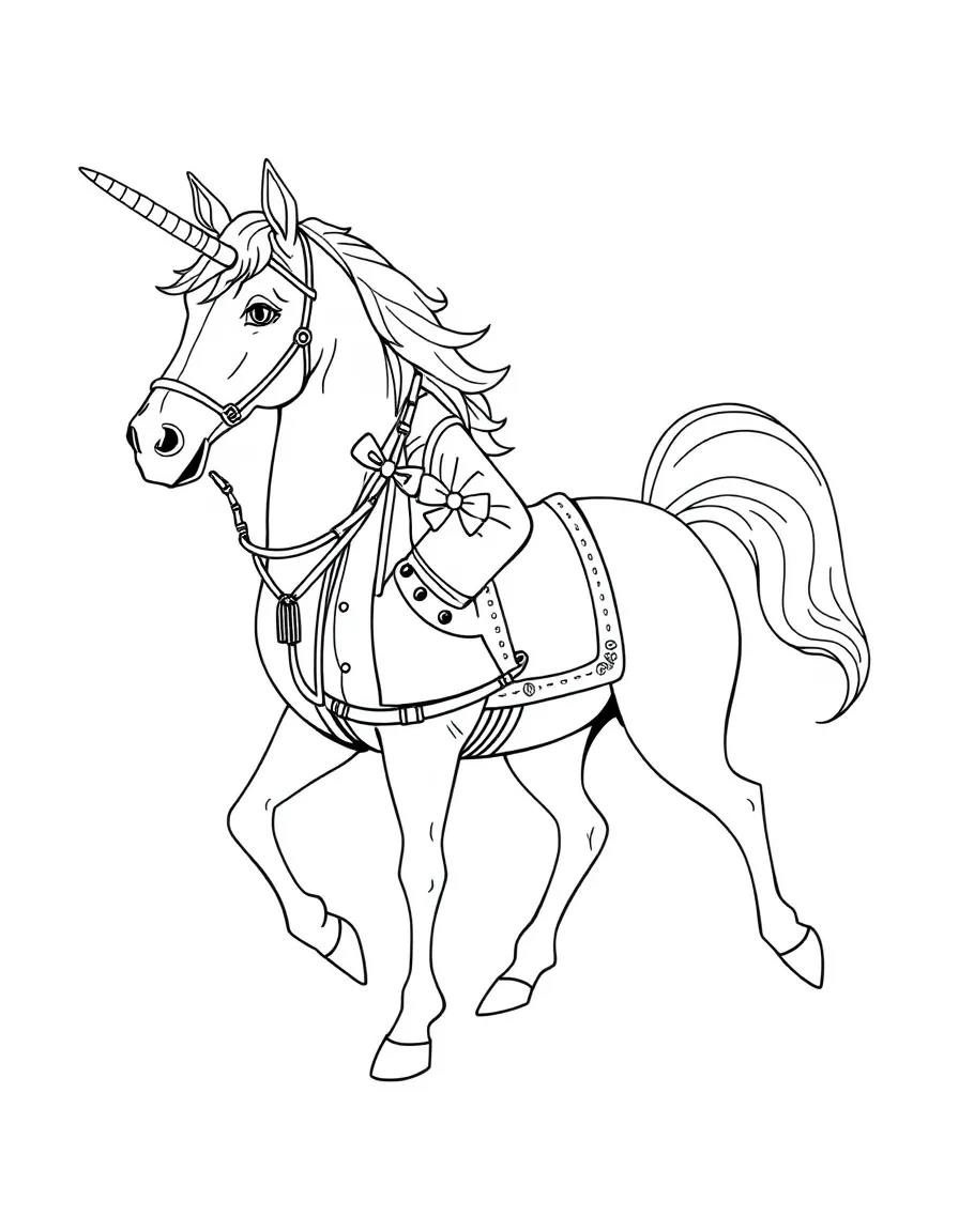 Fashionable centaur with stylish human and horse clothing