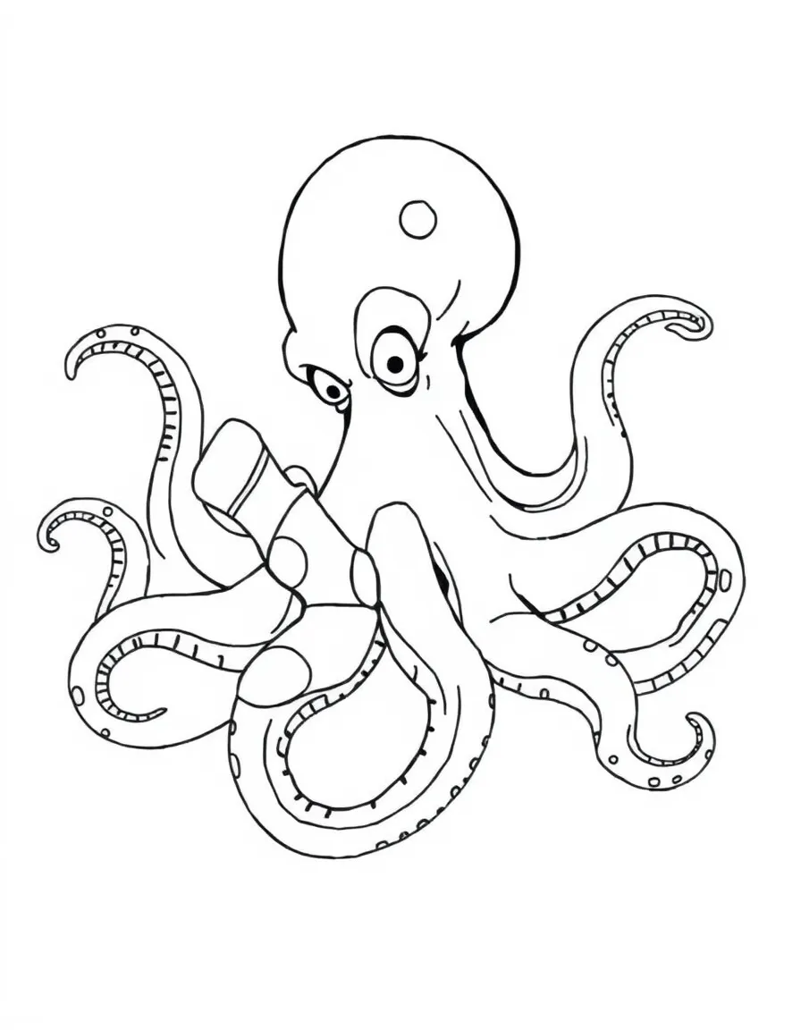Kraken trying to put socks on all tentacles