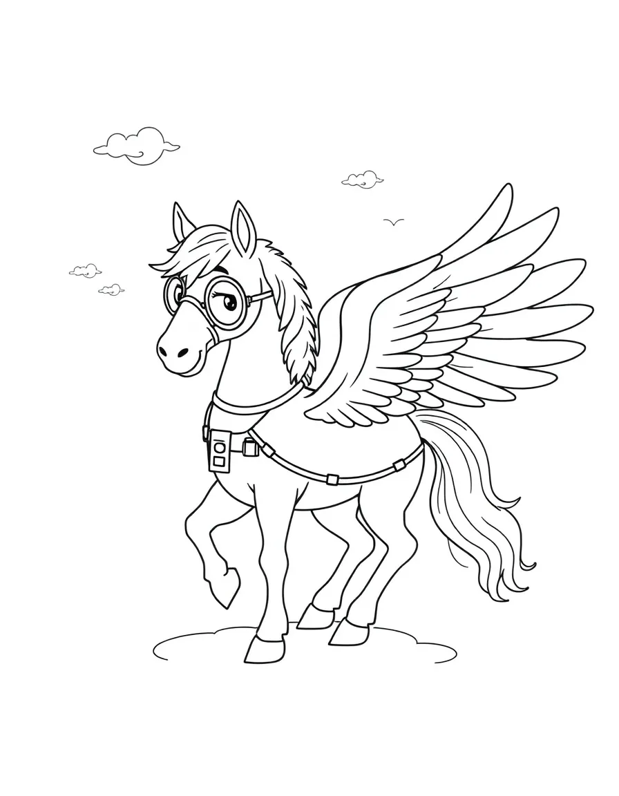 Scientist pegasus studying weather patterns