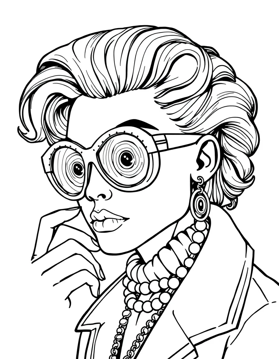 Fashion designer cyclops creating eye accessories