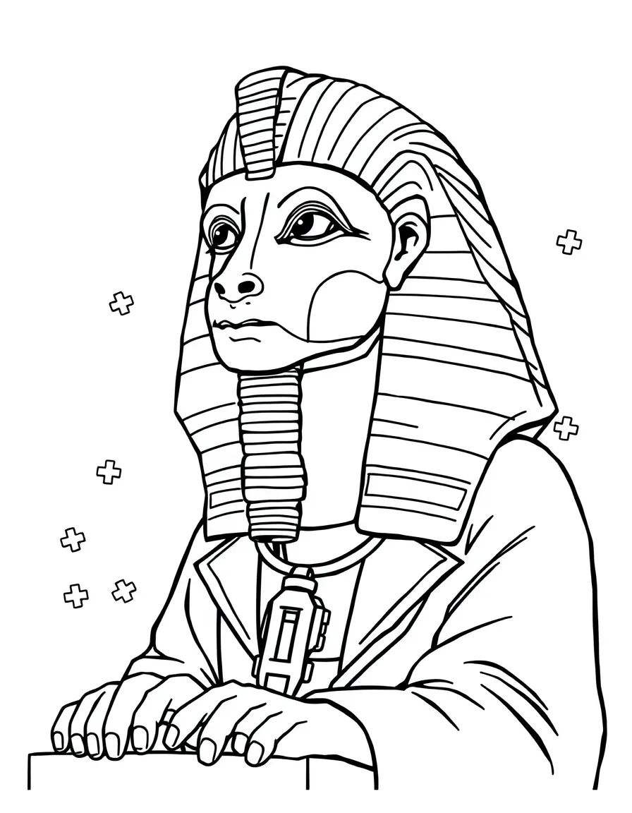 Doctor sphinx prescribing puzzle-solving for health