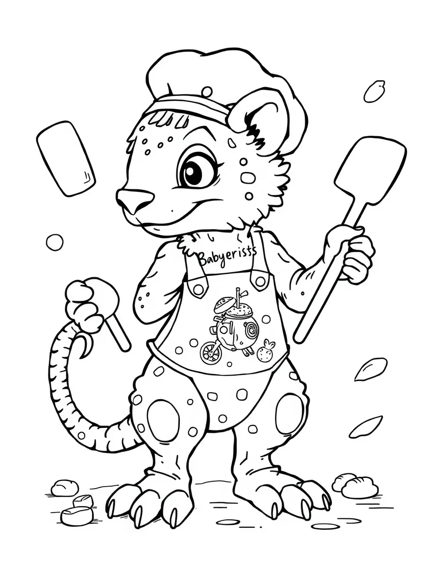 Baker chimera using different body parts to multitask
