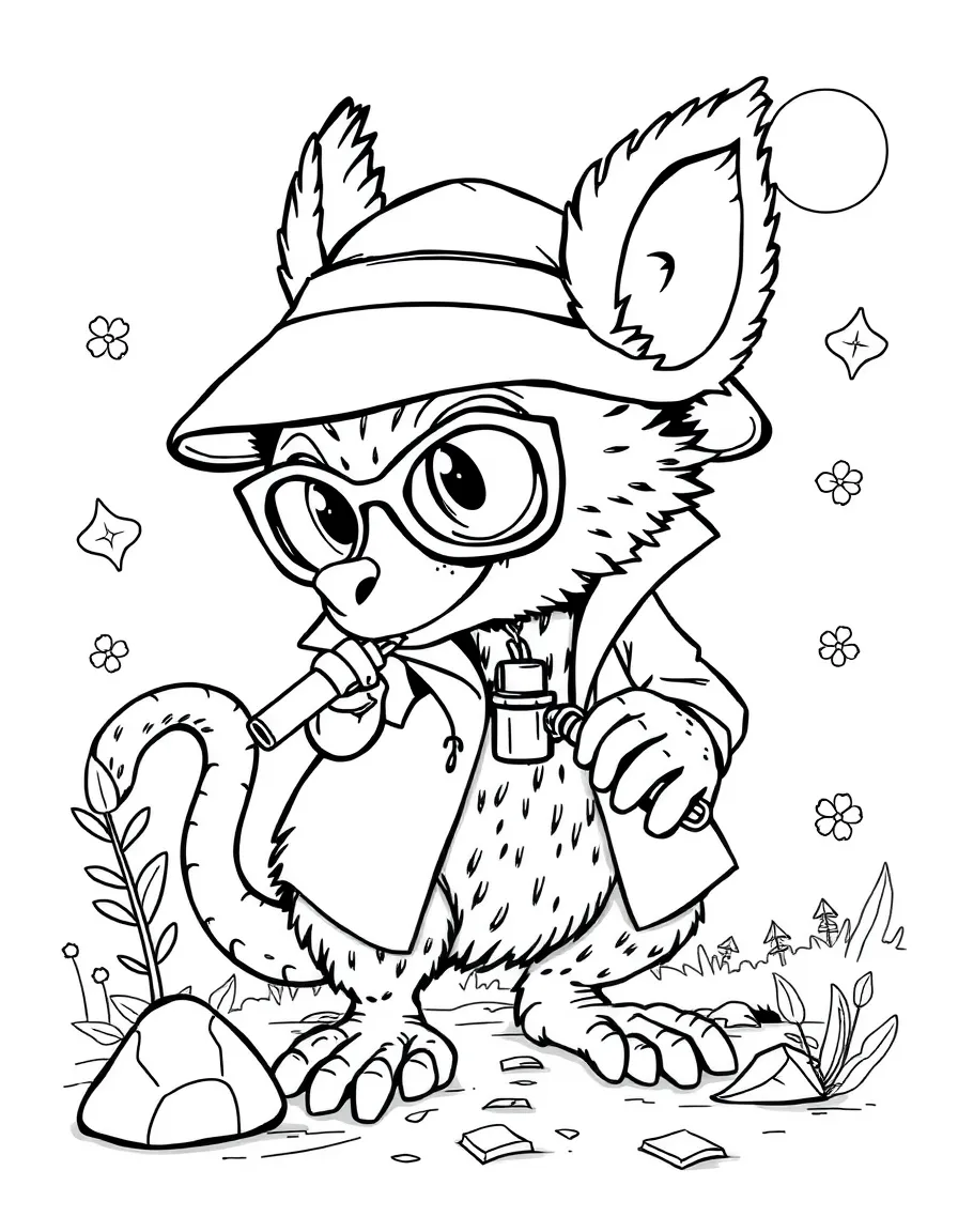 Detective chimera using different senses to find clues