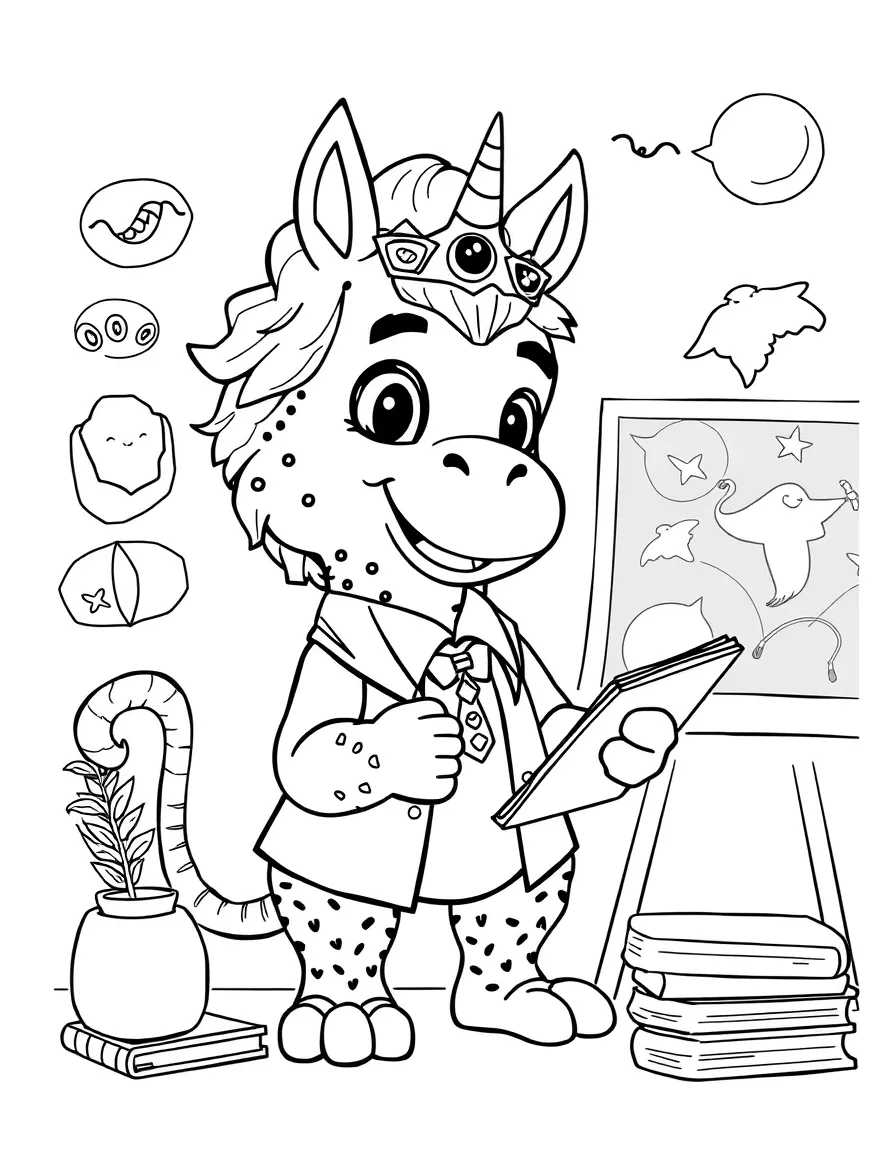 Teacher chimera teaching different subjects per head
