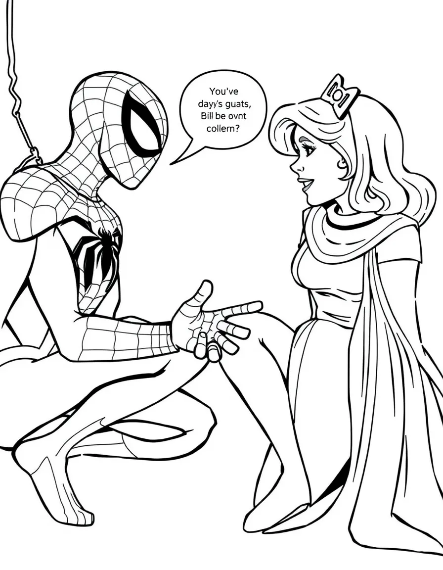 Spider-Man getting advice from Aunt May