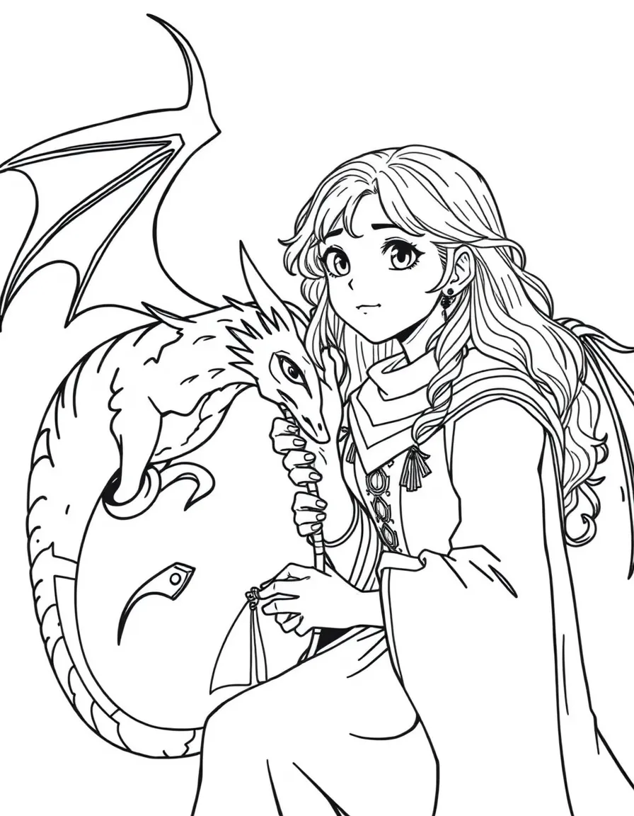 Lyra Belacqua with her daemon Pantalaimon and the alethiometer