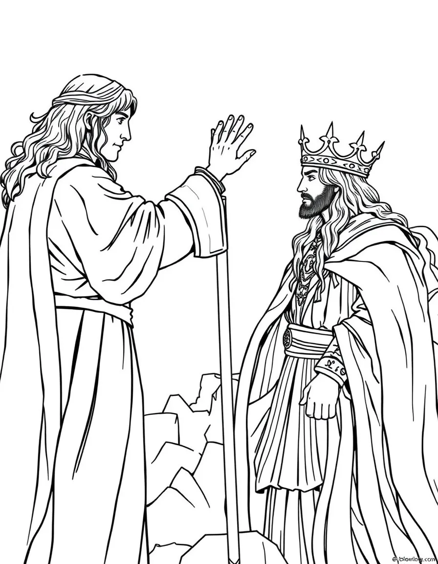 Aragorn being crowned King of Gondor