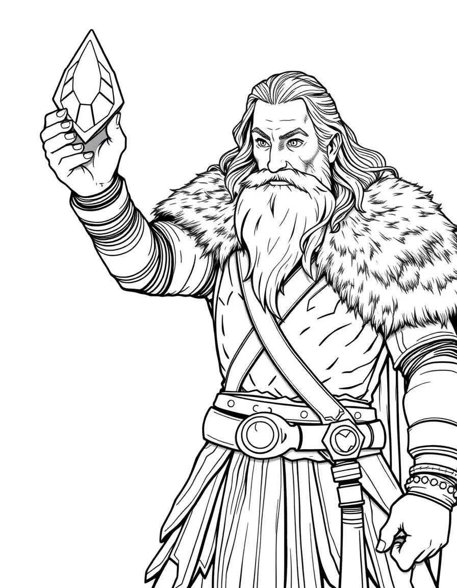 Thorin Oakenshield holding the Arkenstone