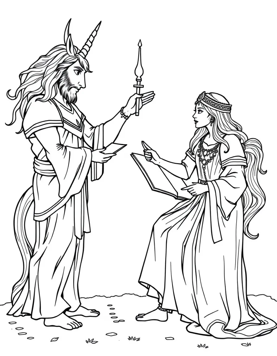 Firenze the centaur teaching Divination class