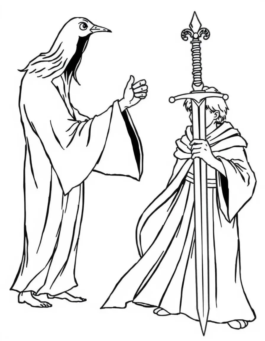 Snape's doe Patronus leading Harry to the Sword of Gryffindor