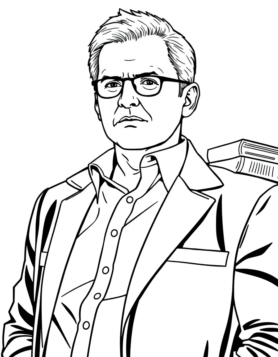 Alex Cross from James Patterson's novels with his psychology books