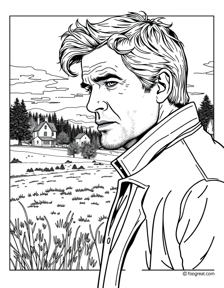 Kurt Wallander brooding in the Swedish countryside