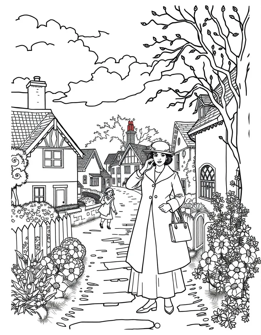 Thomas Lynley and Barbara Havers from Elizabeth George's novels in a British village