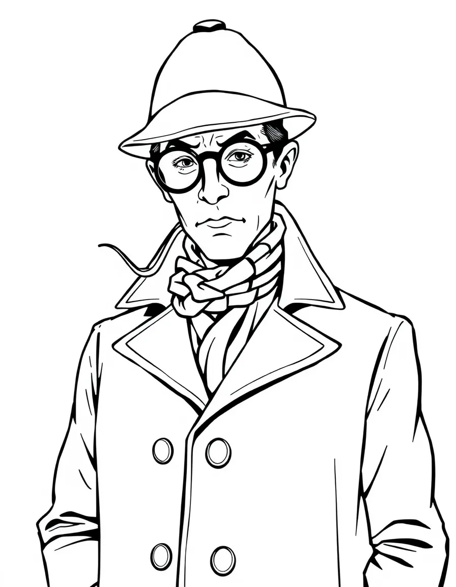 Sherlock Holmes in disguise for an investigation