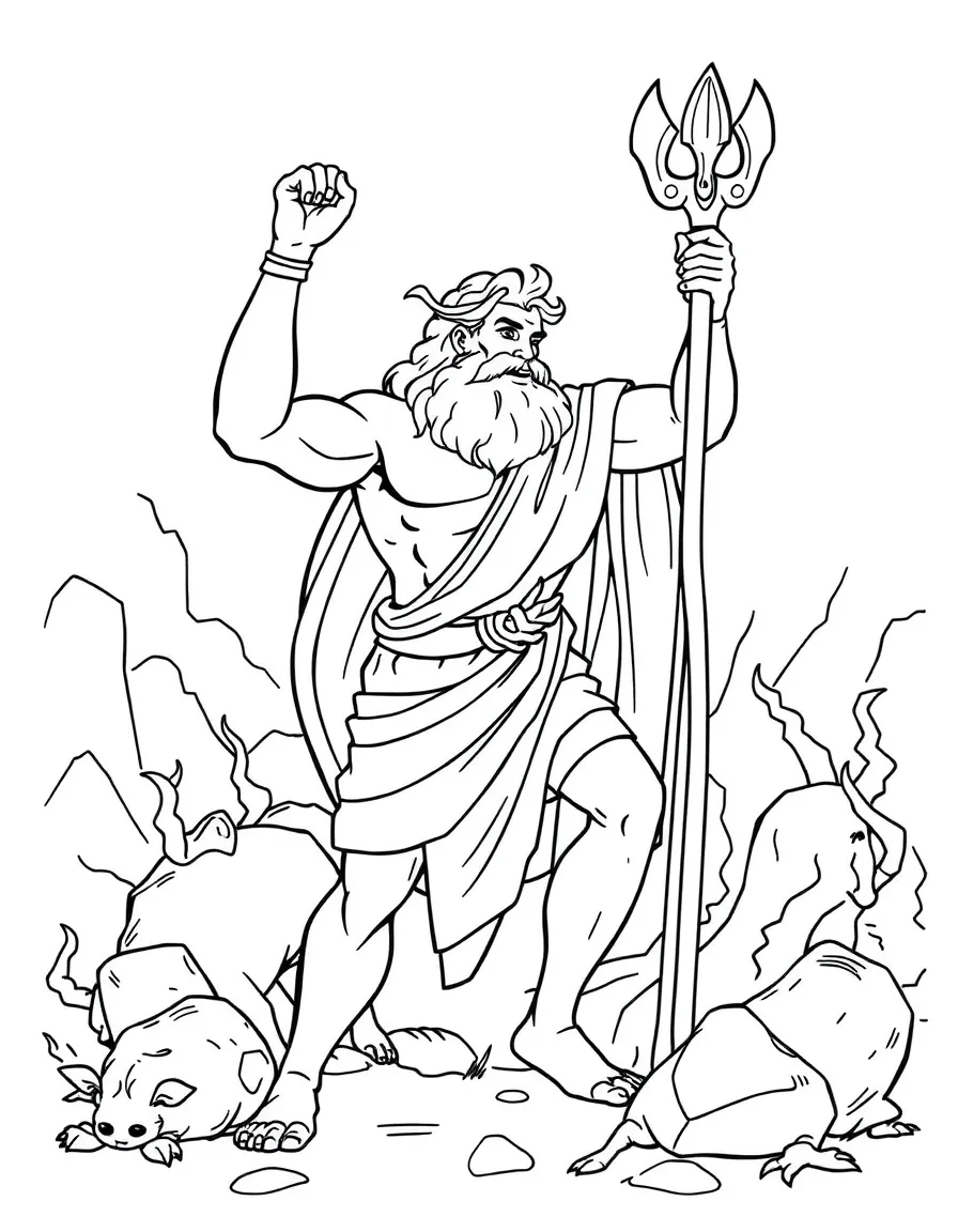 Hercules completing his twelve labors