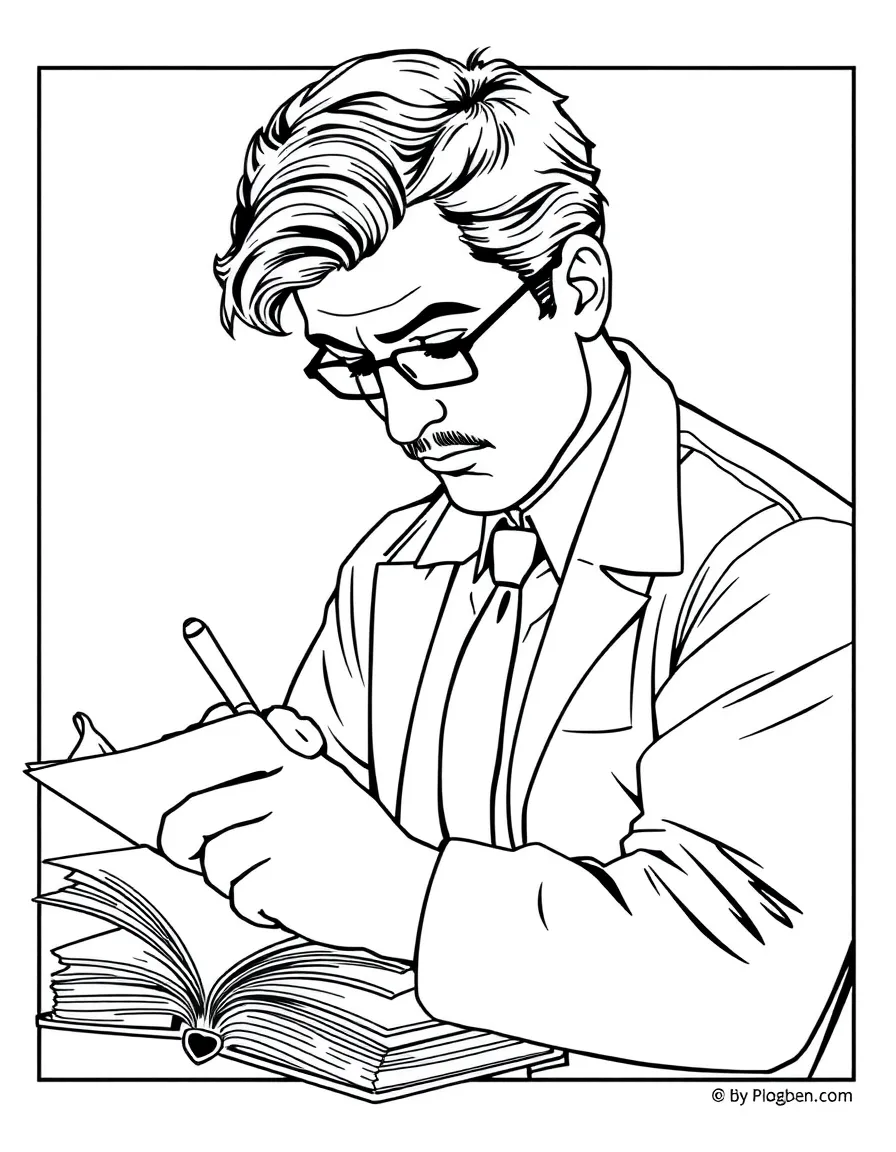 Winston Smith from "1984" writing in his forbidden diary