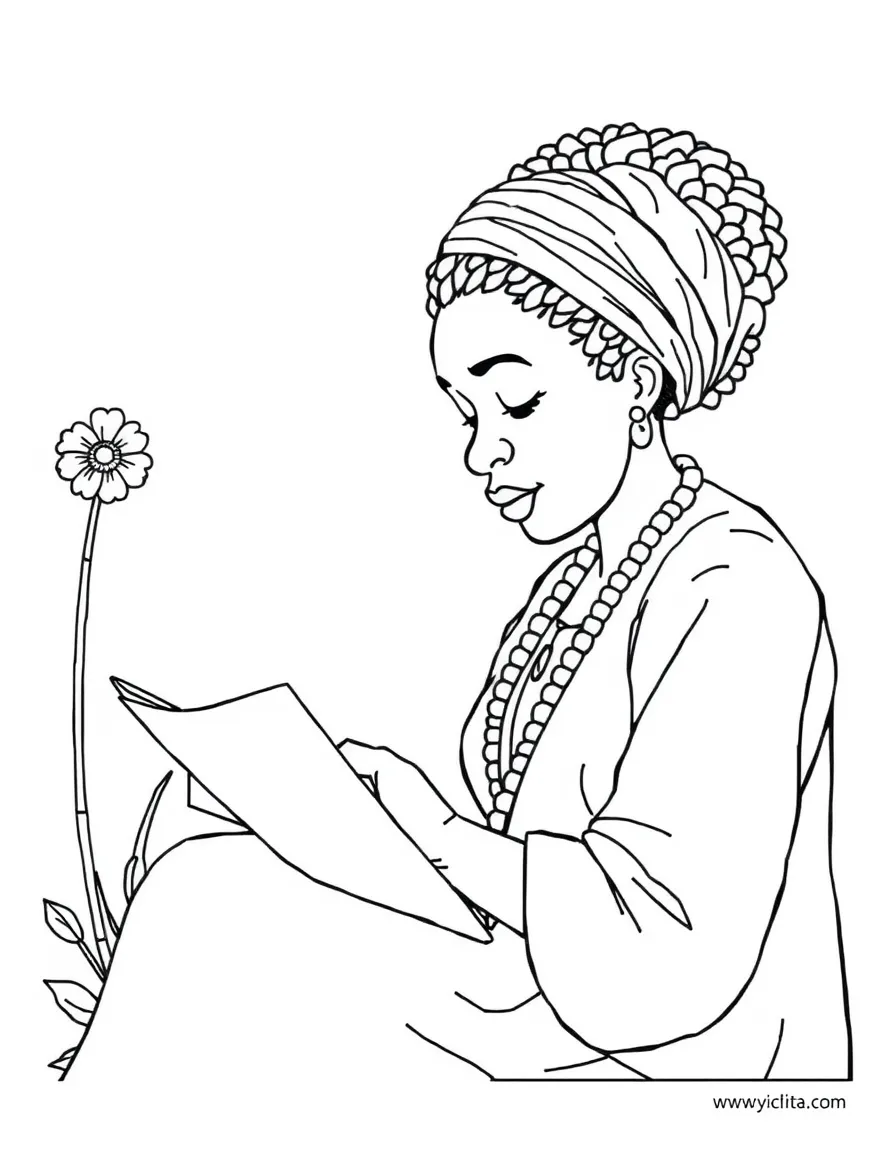Celie from "The Color Purple" writing letters to God