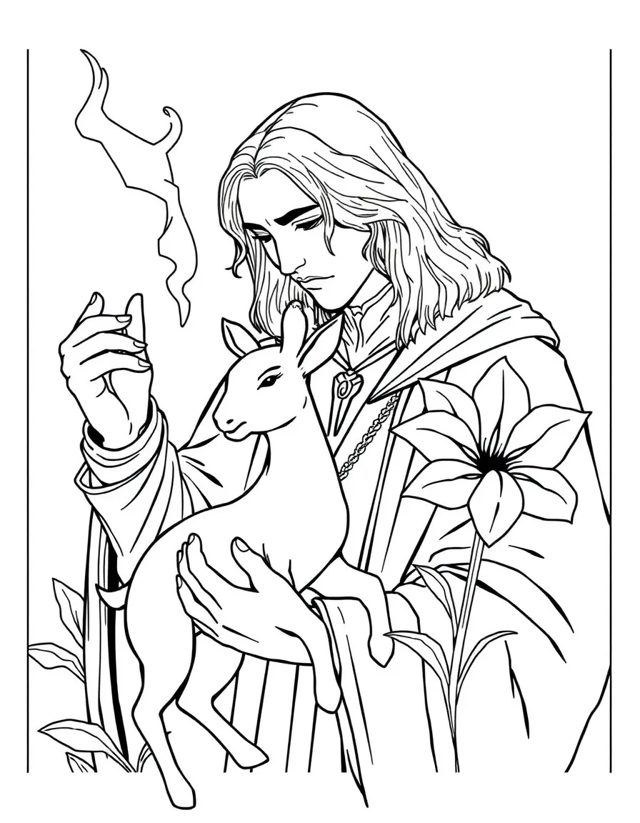 Severus Snape revealing his doe Patronus for Lily