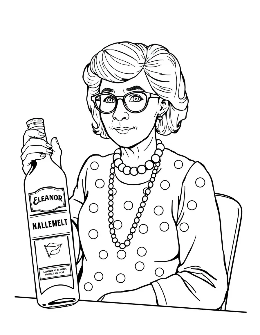 Eleanor Oliphant with her rigid routines and vodka bottle