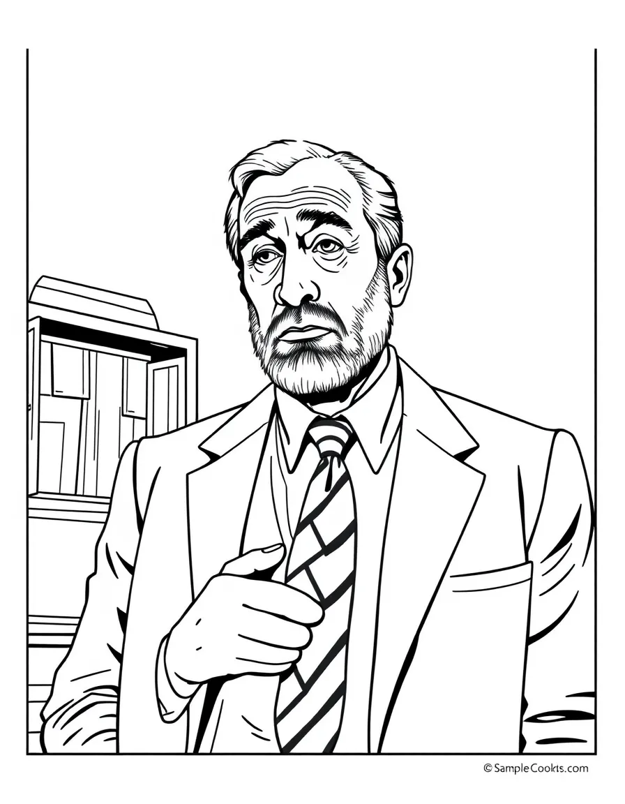 Willy Loman from "Death of a Salesman" with his sample case