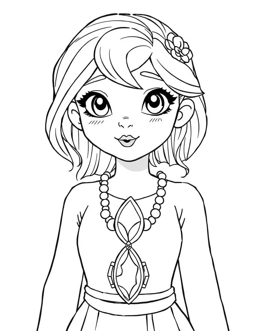 Emily from "Amulet" with her magical stone necklace