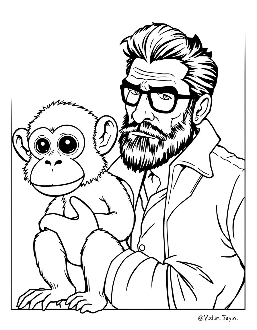 Yorick Brown from "Y: The Last Man" with his monkey Ampersand