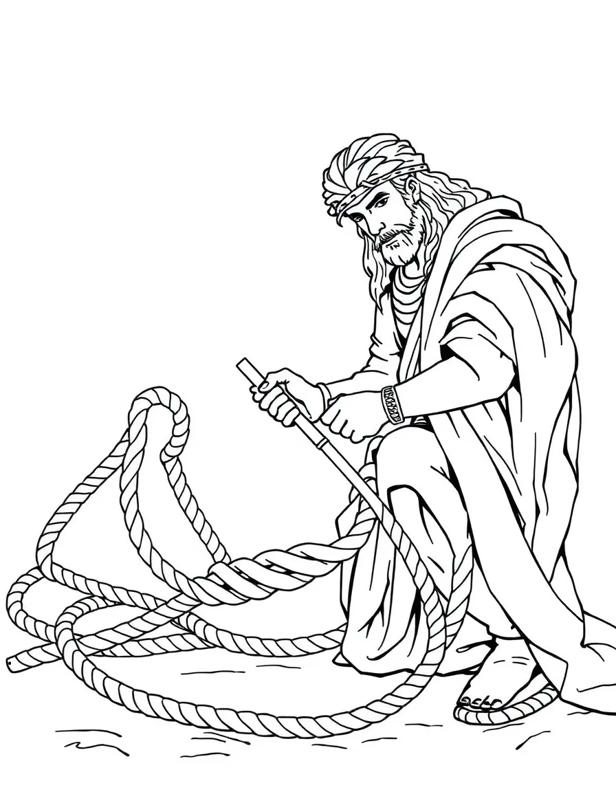 Alexander the Great cutting the Gordian Knot