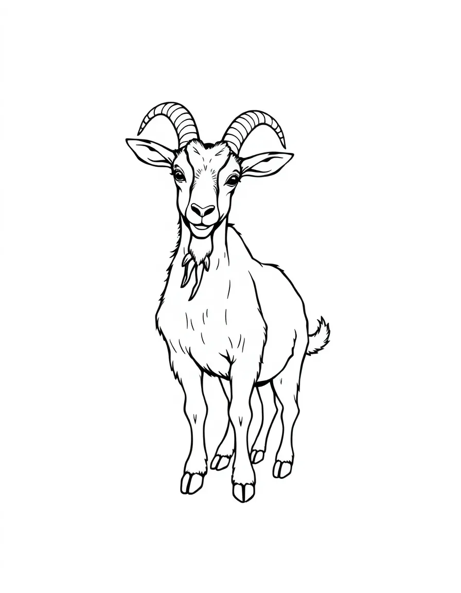 A goat showing off by standing on its front hooves only