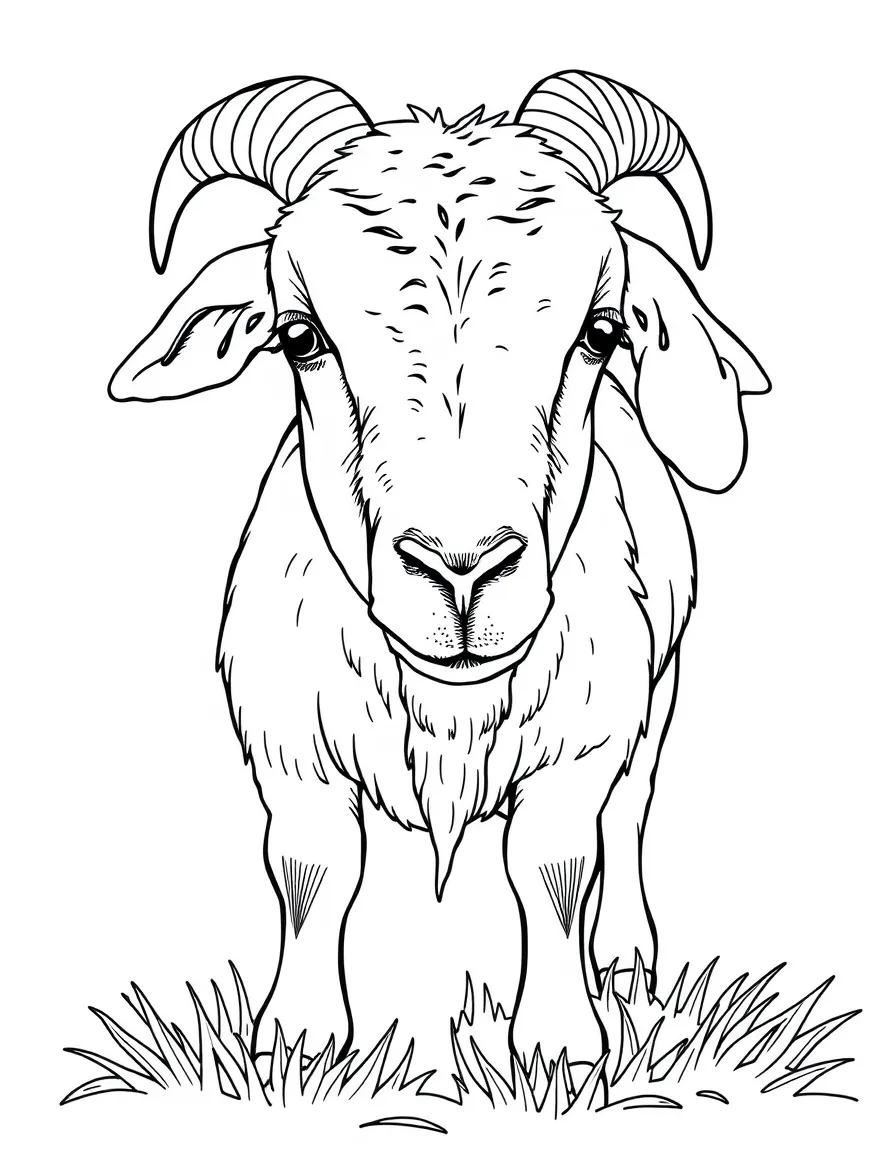 A goat with historical context of dairy farming