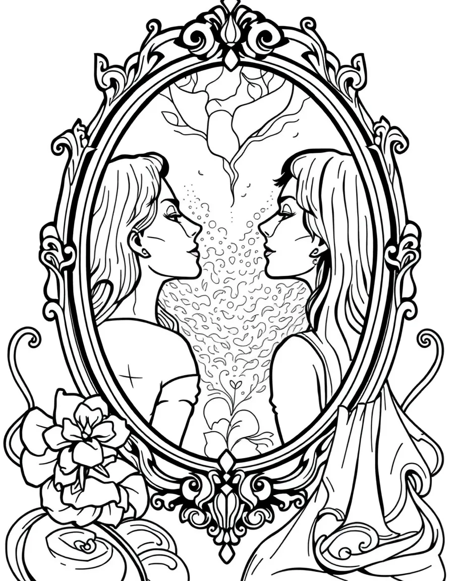 A mirror showing one's deepest desires rather than reflection