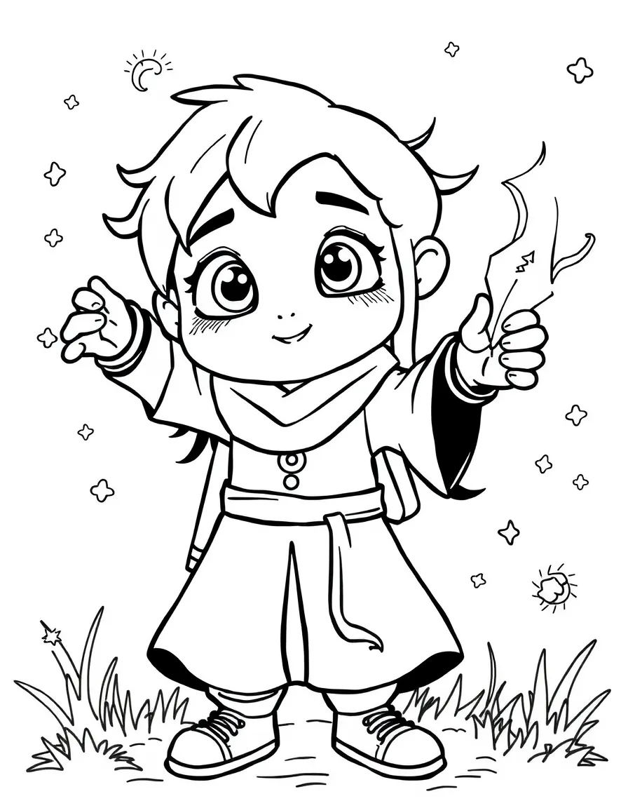 A character discovering they have magical powers