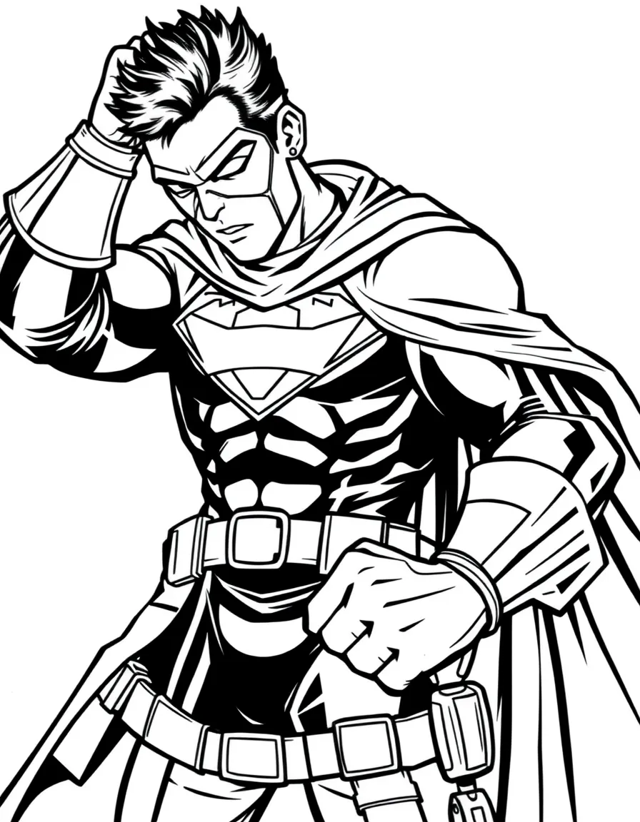 A hero crafting or repairing their costume