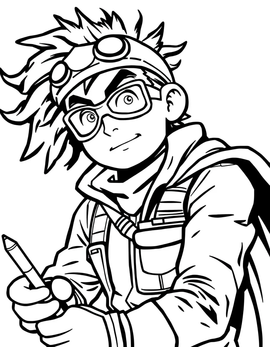 A hero working at their day job while watching for trouble