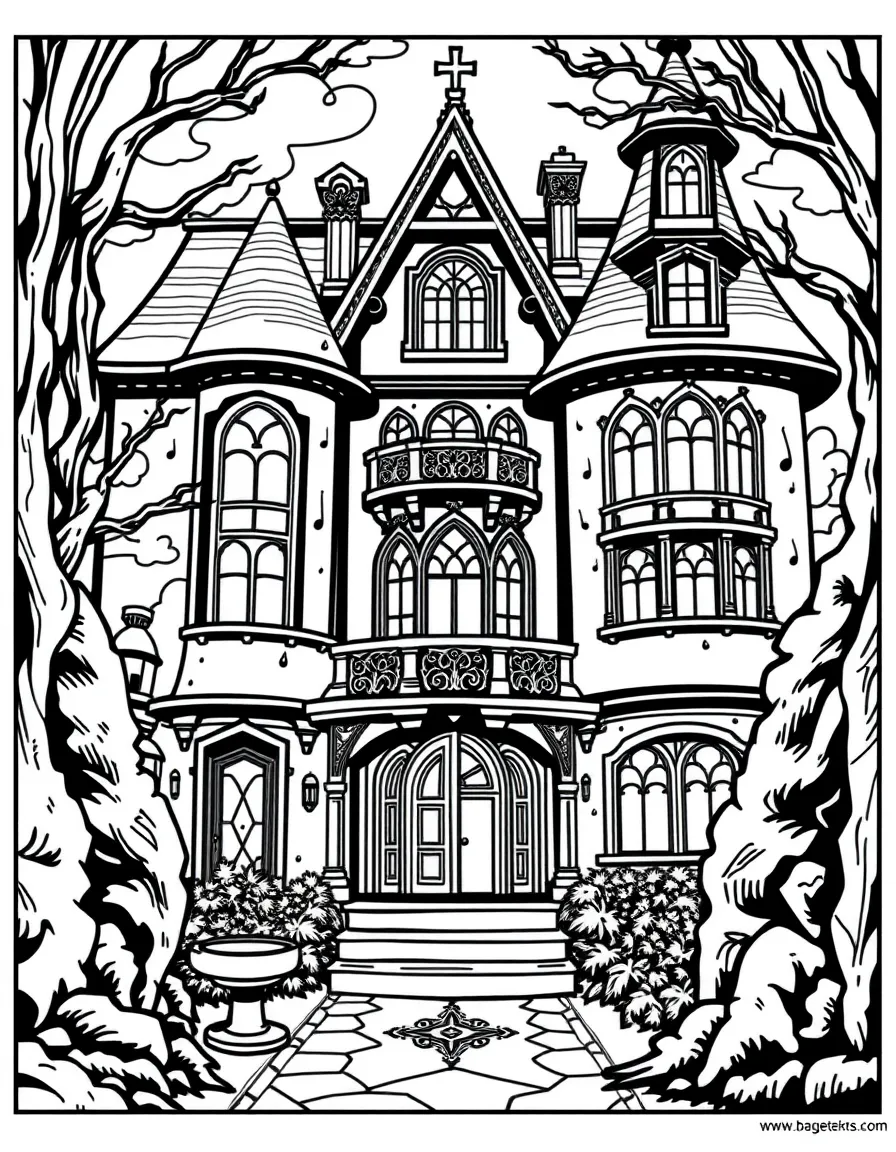 A mansion with secret passages and hidden rooms