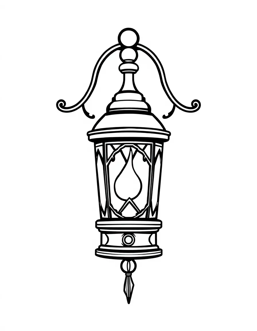 A lantern symbol glowing with power