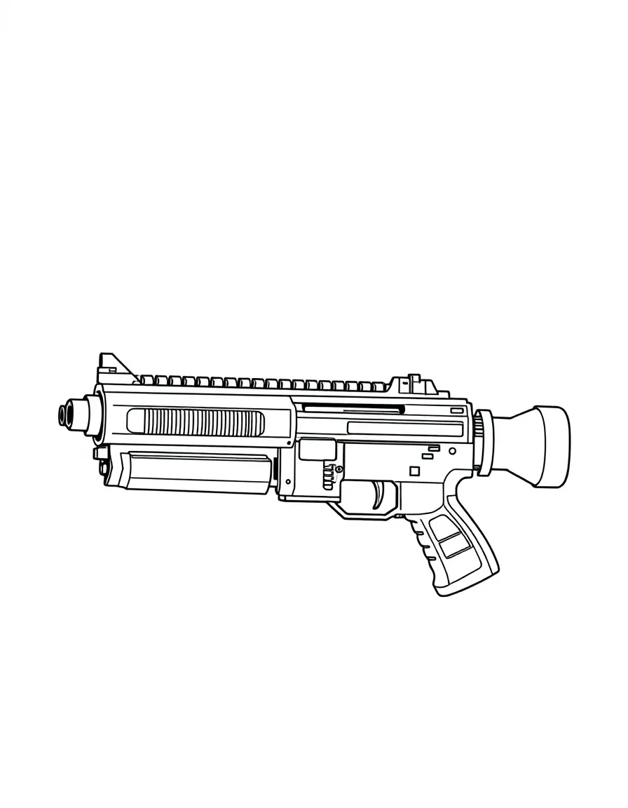 A miniaturized weapon that expands when activated
