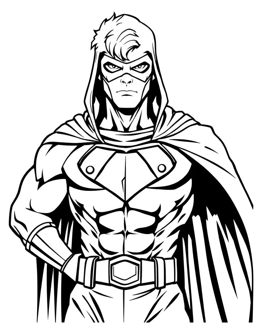 A hero's costume with detailed muscle definition